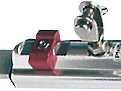 Carrello scorrevole regolabile per tendalini di scafi oltre i 10 m