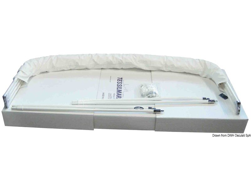 Tendina parasole TESSILMARE Shade Master Fish. Appositamente concepita per scafi aperti con guida in piedi