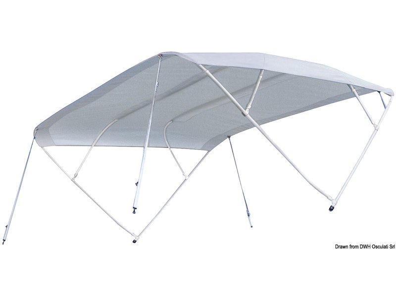 Tendina parasole TESSILMARE Shade Master Fish. Appositamente concepita per scafi aperti con guida in piedi