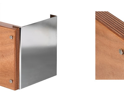 Supporto inox fissaggio a parete 12 HP 