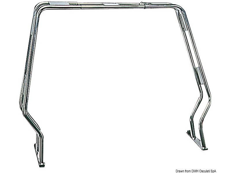 Roll bar inox abbattibile 