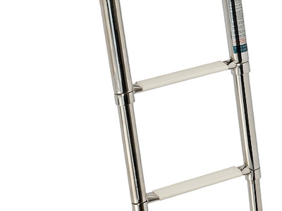 Scaletta da plancetta a scomparsa totale con slitta telescopica