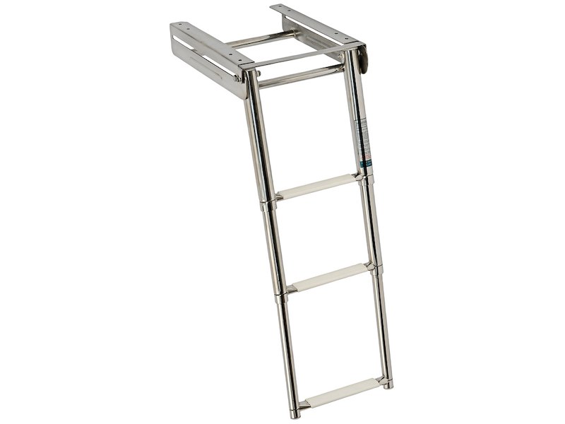 Scaletta da plancetta a scomparsa totale con slitta telescopica