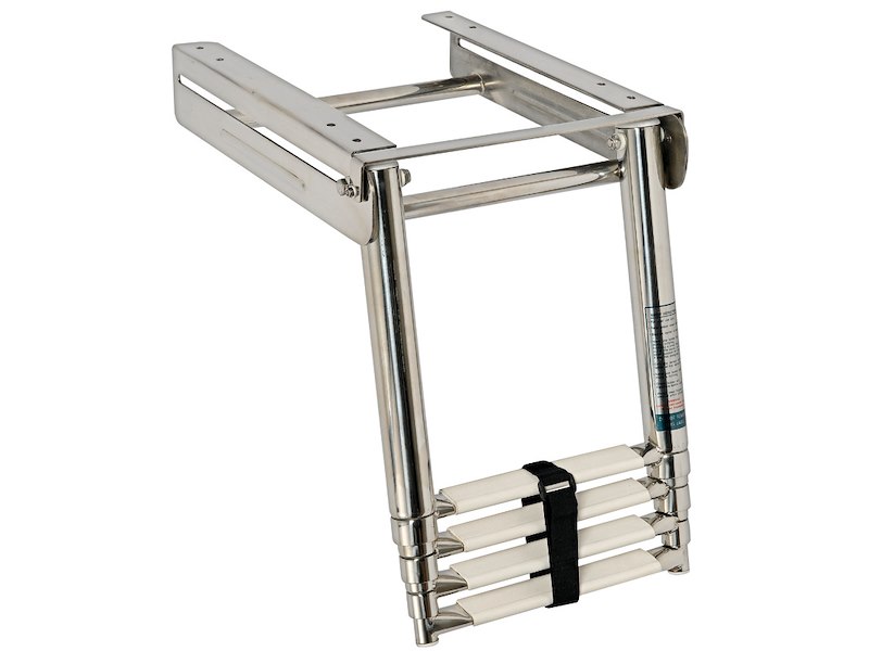 Scaletta da plancetta a scomparsa totale con slitta telescopica