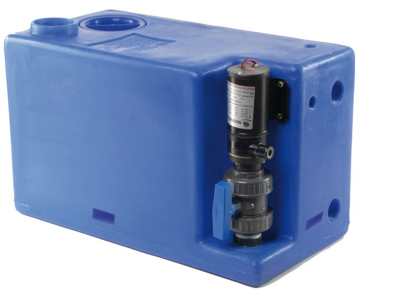 Serbatoio acque nere con maceratore incorporato