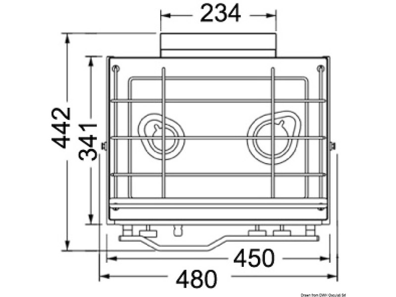 Cucina Compact 2 fuochi + forno 