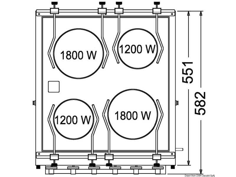 Cucina elettrica con forno 