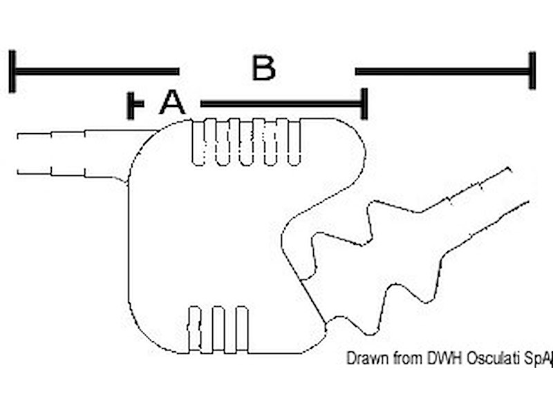 Marmitta di scarico per motori raffreddati ad acqua
