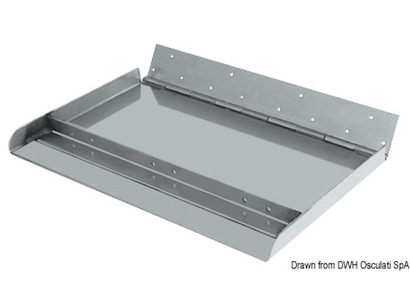 Coppia flap serie Maxi con profondità di 300 mm, con nervatura laterale + nervatura centrale