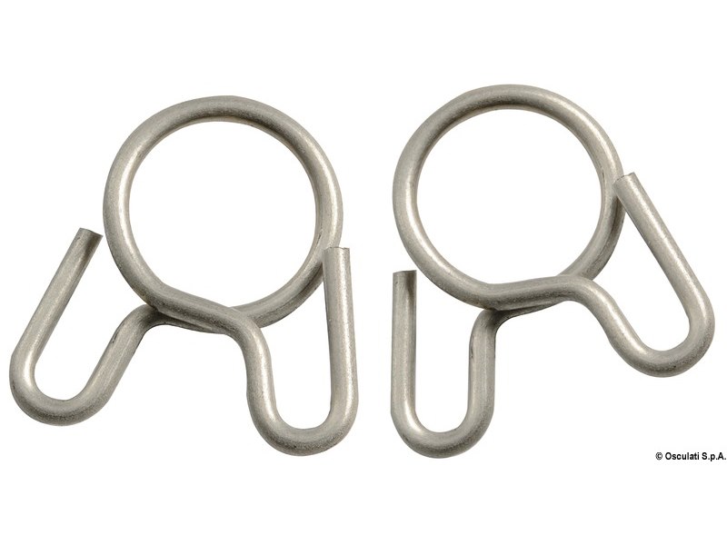 Molletta inox per fissaggio tubo 