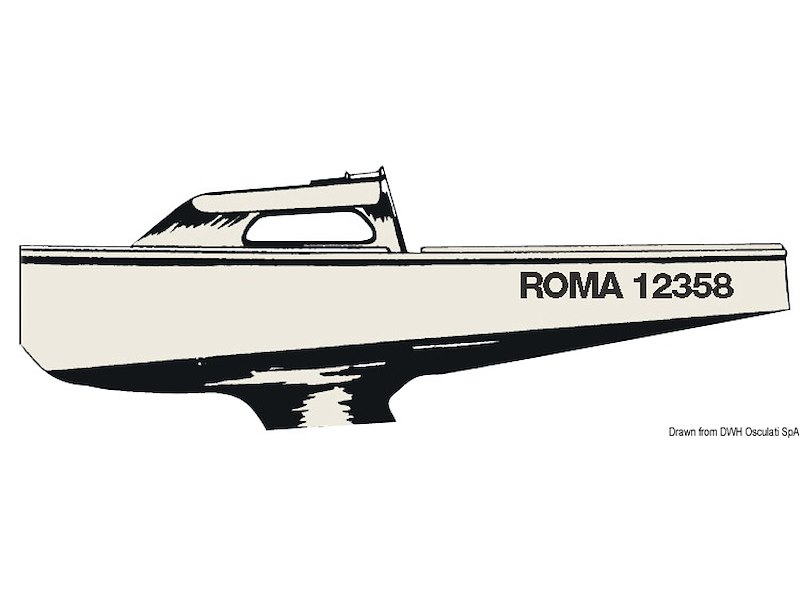 Lettere autoadesive  per Targa