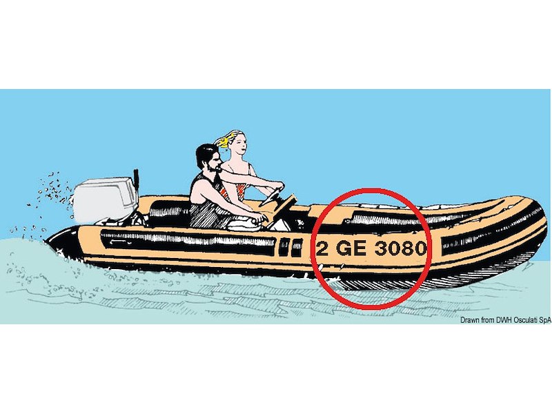 Lettere autoadesive altezza cm 8