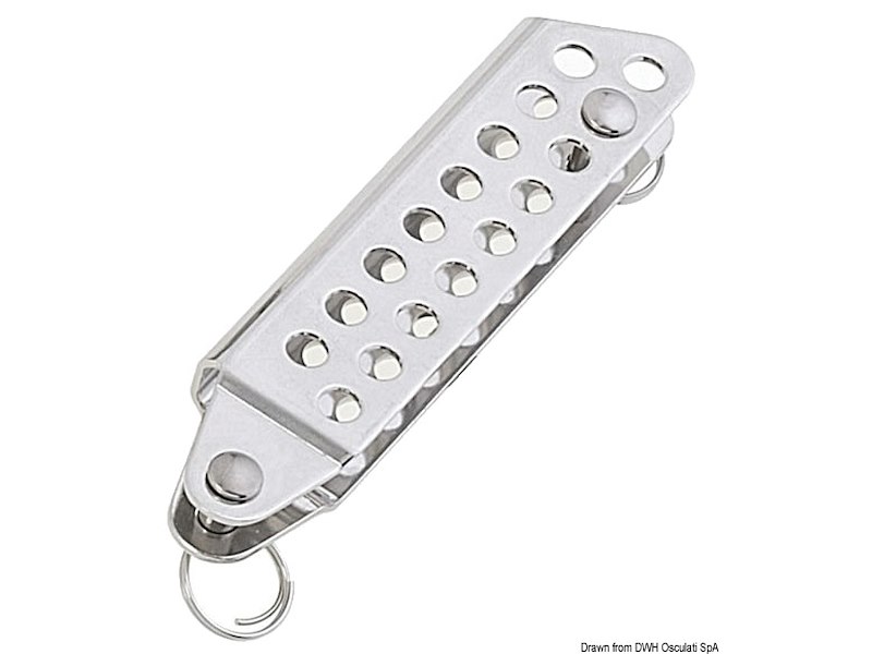 Landa piegata con doppia foratura