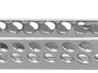 Landa piegata con doppia foratura