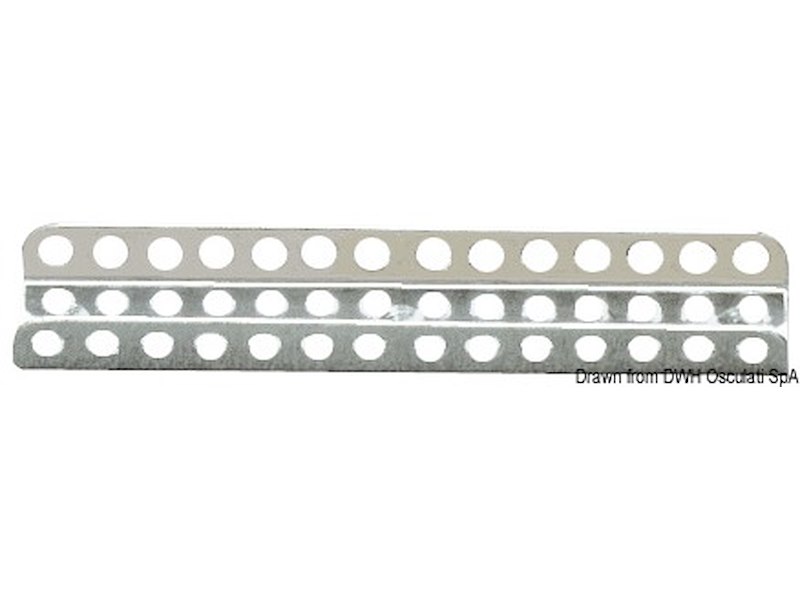 Piastra U inox 150 mm 