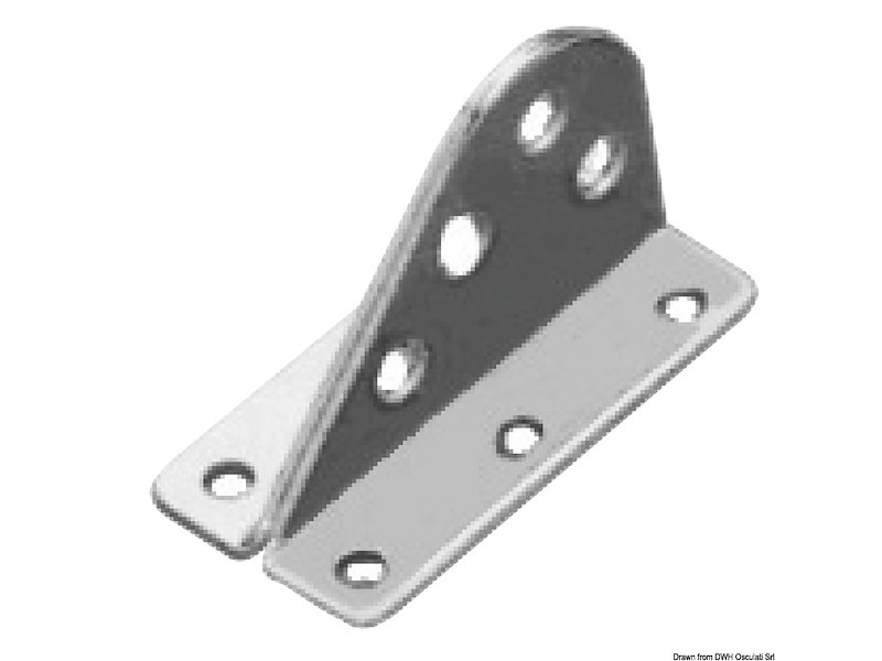 Attacco inox strallo 60x34x38 mm 