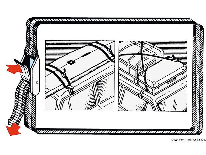 Cinghia in poliestere colorato con fibbia