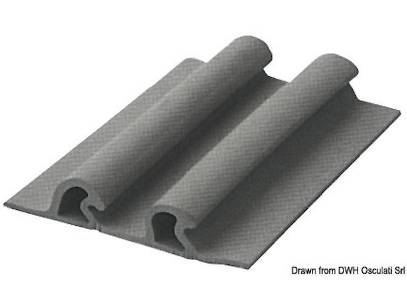 Profilo doppio 115x21,4 mm grigio 