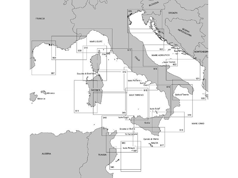 CARTE NAUTICHE 1:250.000