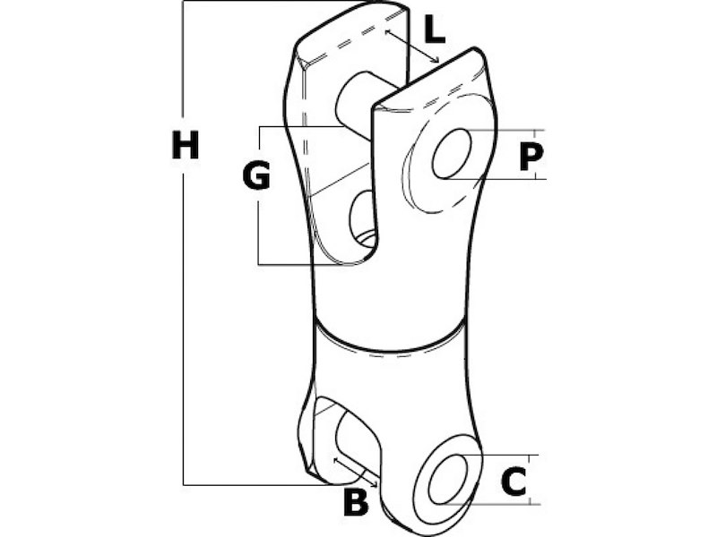 Attacco girevole inox 12/14 mm 