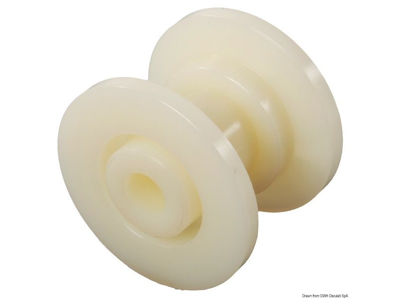 Puleggia di ricambio in nylon per musone