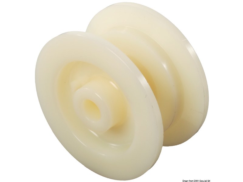 Puleggia di ricambio in nylon per musone