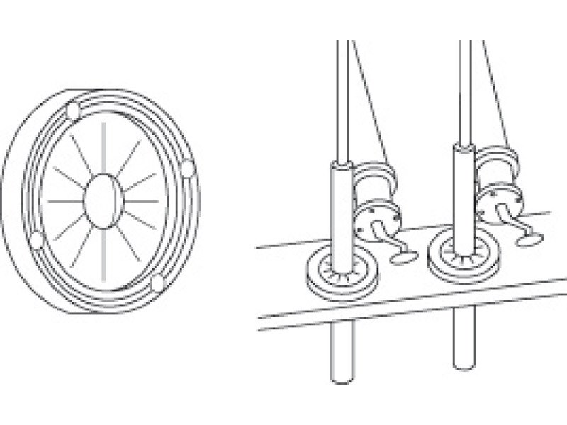 Supporto in gomma passacavo