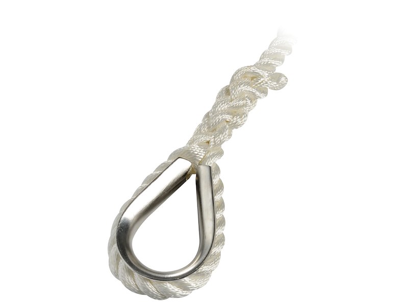 Cima ormeggio 3 capi impiombata con redancia