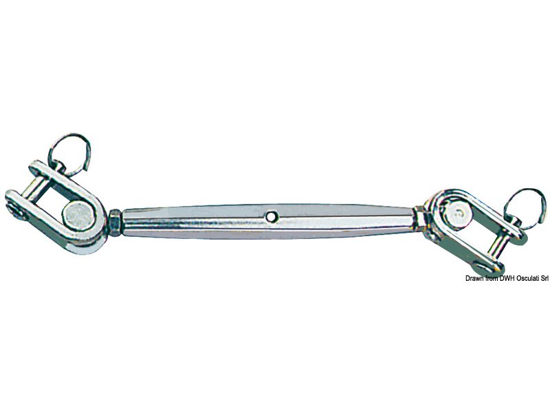 Tenditore con due forcelle snodate