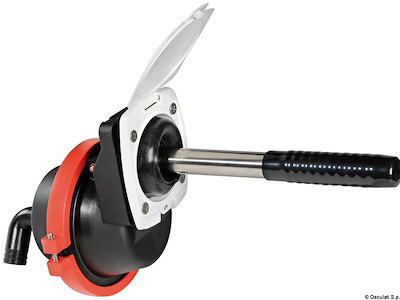 Pompa a mano a scomparsa dietro paratia