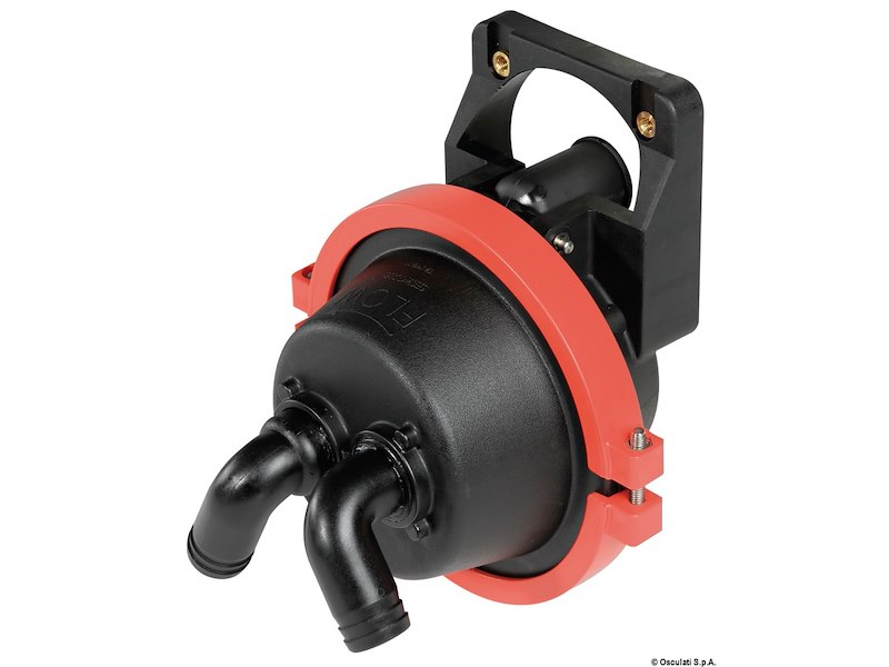 Pompa a mano a scomparsa dietro paratia