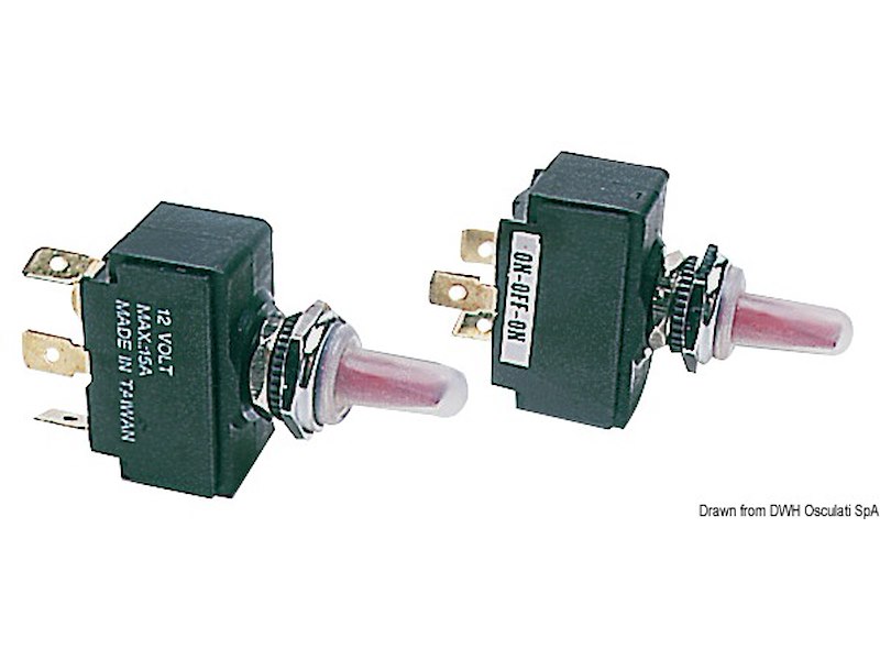 Interruttore illuminato a levetta