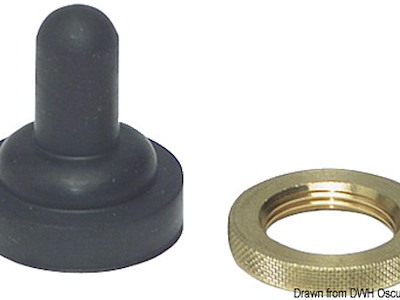 Cappuccio con ghiera per interruttori a levetta 