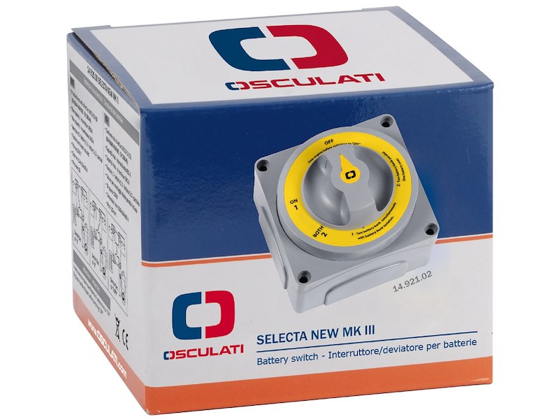Interruttore/deviatore per batterie Selecta New