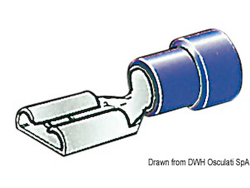 Faston preisolati da 4,7 mm, 6,3 mm e 9,5 mm