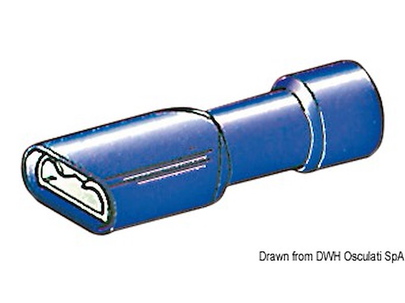 Faston completamente preisolato da 4,7 mm e 6,3 mm