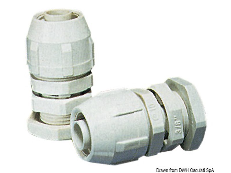 Raccordo tra guaina portacavi Cavoflex ed una scatola o paratia