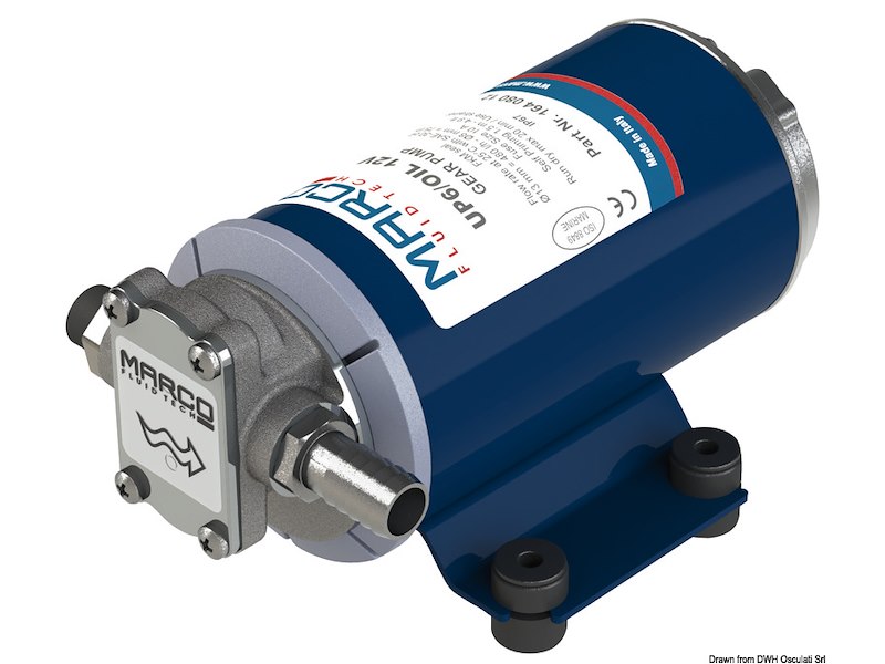Elettropompa autoadescante MARCO ad ingranaggi per travaso/cambio olio