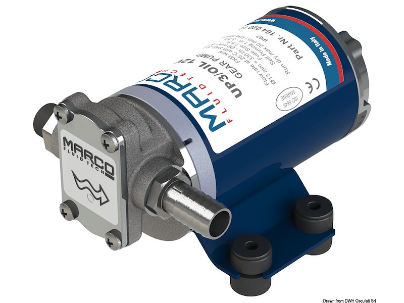 Elettropompa autoadescante MARCO ad ingranaggi per travaso/cambio olio