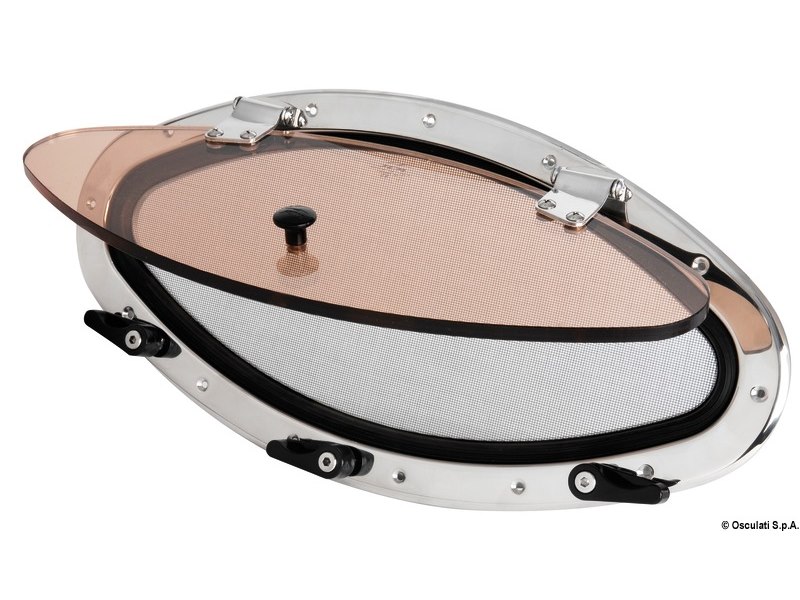 Oblò inox ellittico mm 510x250 