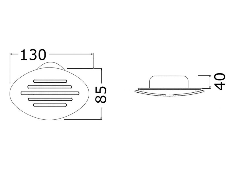 Tromba incasso bianca 12 V 