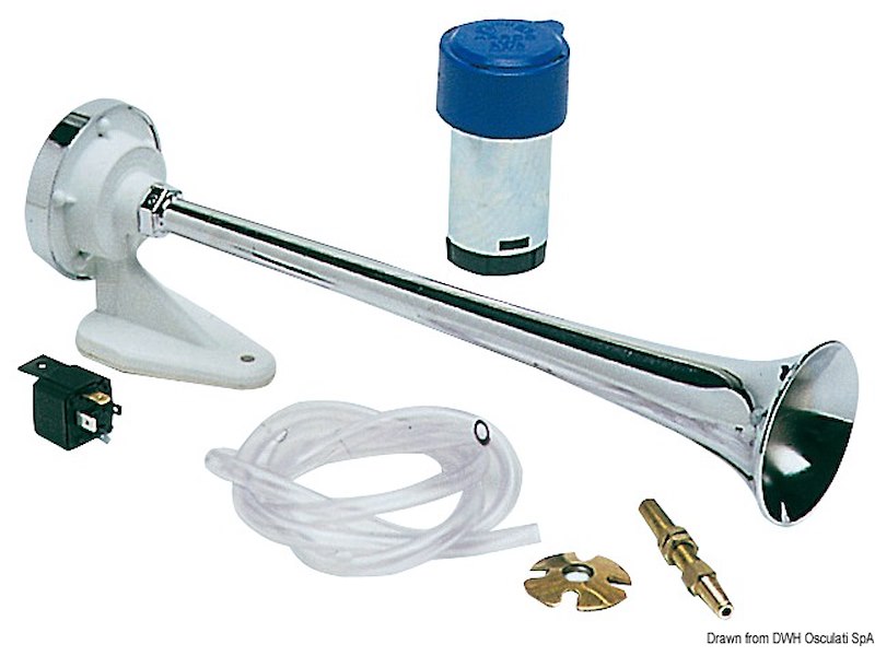 Tromba in ABS cromato con compressore