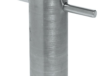 Attrezzo in acciaio zincato per il montaggio rapido degli scarichi a mare sia in ottone che in acciaio inox