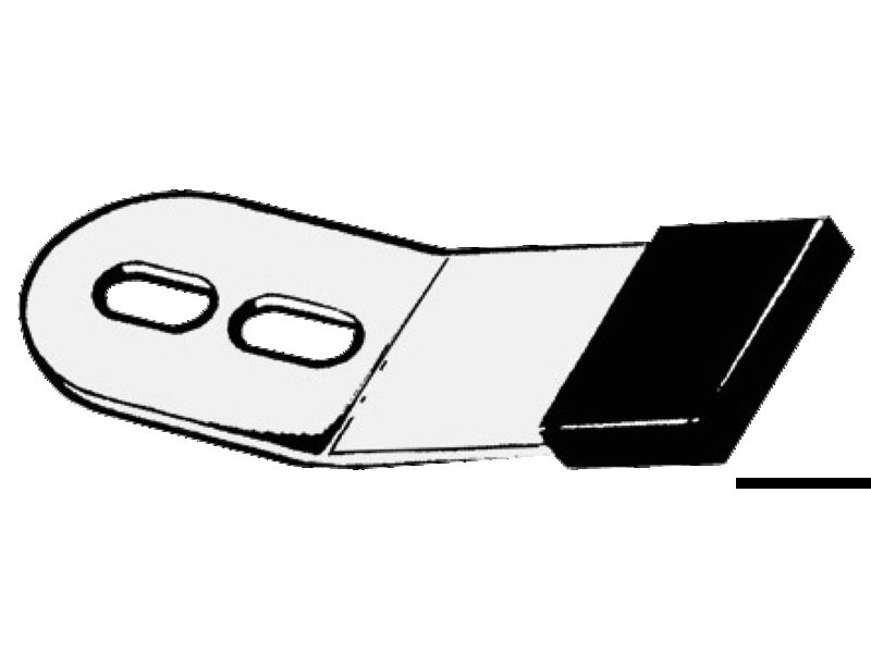 Linguetta fermatimone inox  