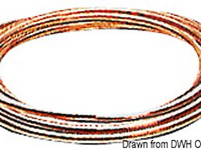 Tubo in rame per carburante 10 x 12 mm 