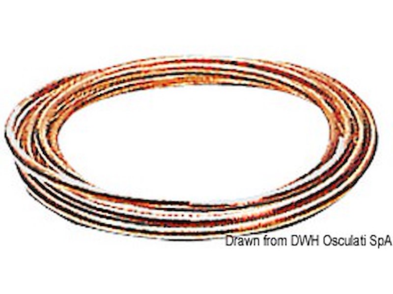 Tubo in rame per carburante 10 x 12 mm 