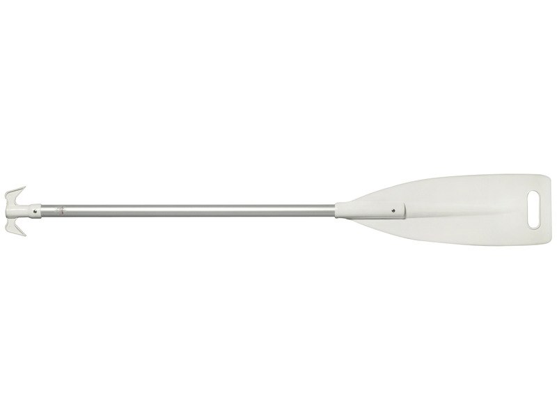Pagaia con pala in ABS bianco e gancio d’accosto in nylon terminale