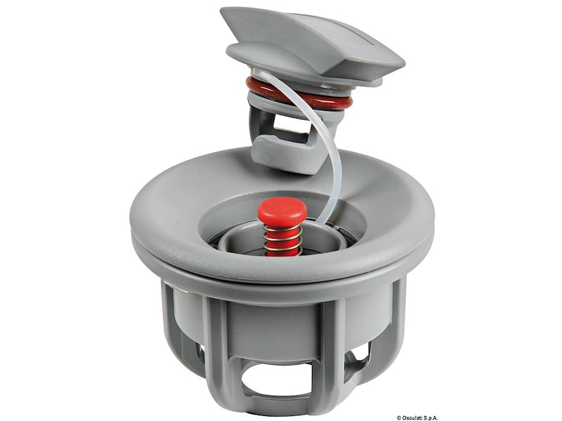 Valvola di gonfiaggio/sgonfiaggio per gommoni