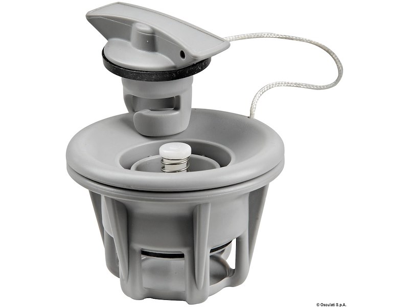 Valvola di gonfiaggio/sgonfiaggio per gommoni