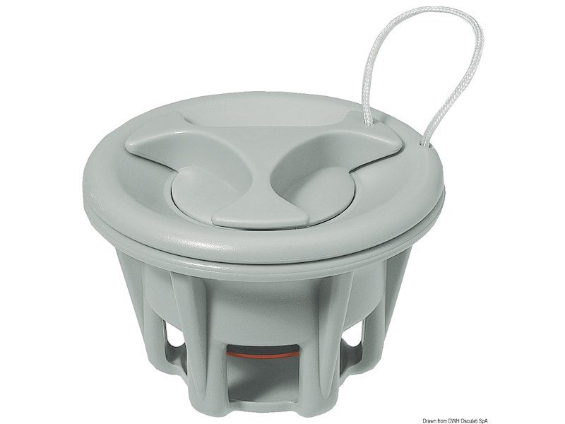 Valvola di gonfiaggio/sgonfiaggio per gommoni